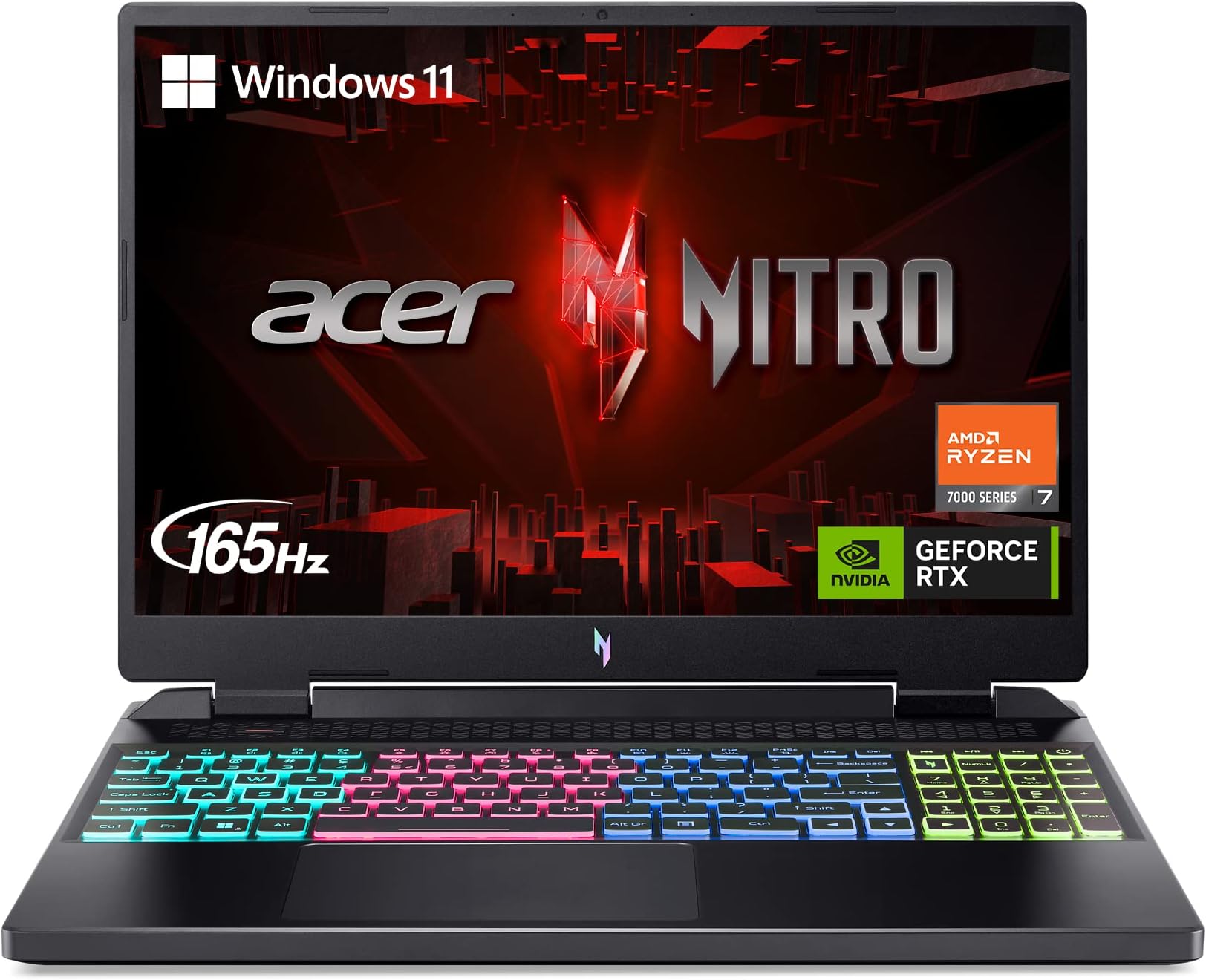 Laptop Acer Nitro Gamer 17" con Procesador Intel Core i7 de 10ª Gen, 32GB RAM, SSD 1TB y Nvidia RTX 3060