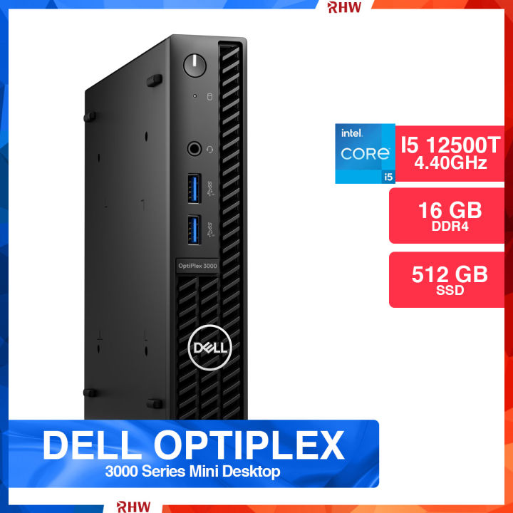 Computadora Dell OptiPlex 3000 con Intel Core i5 de 12ª generación, 16GB RAM y SSD 256GB SFF en República Dominicana