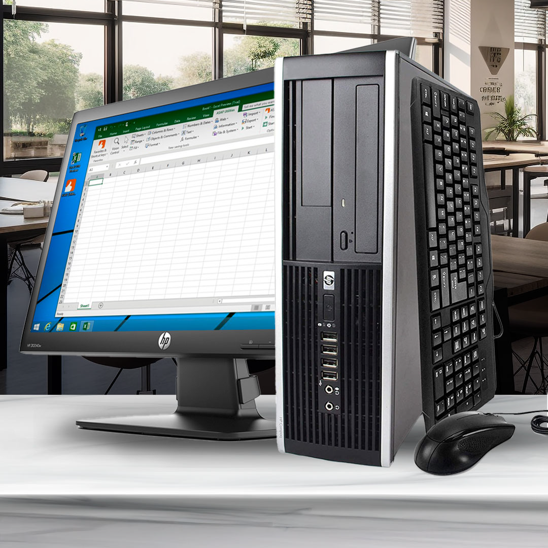 Combo completo HP: Monitor 24" Full HD IPS + Mini PC Core i5 6ta gen, 8GB RAM DDR4, SSD 128GB en República Dominicana