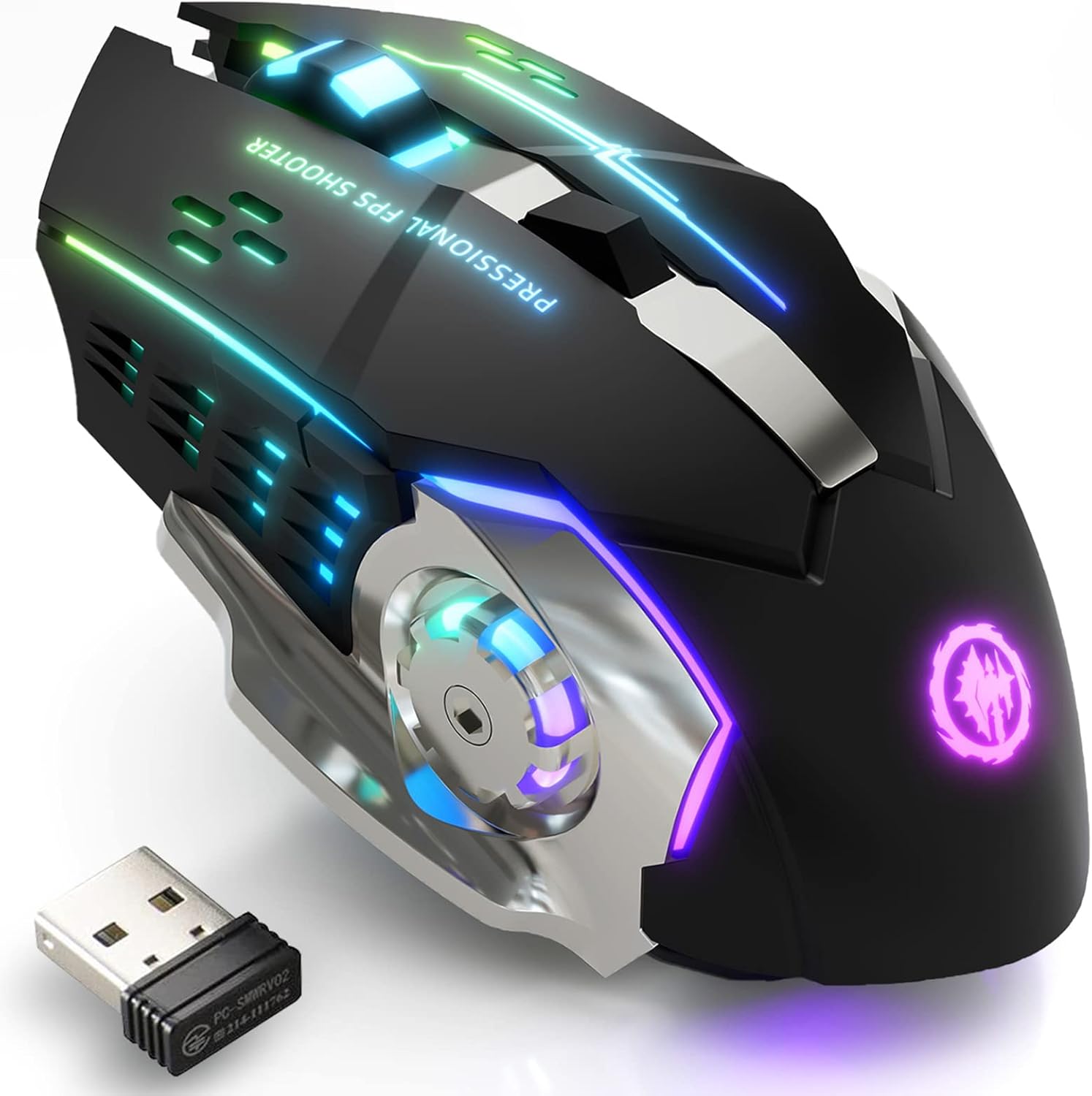 Mouse inalámbrico ergonómico con conexión estable y diseño compacto en República Dominicana