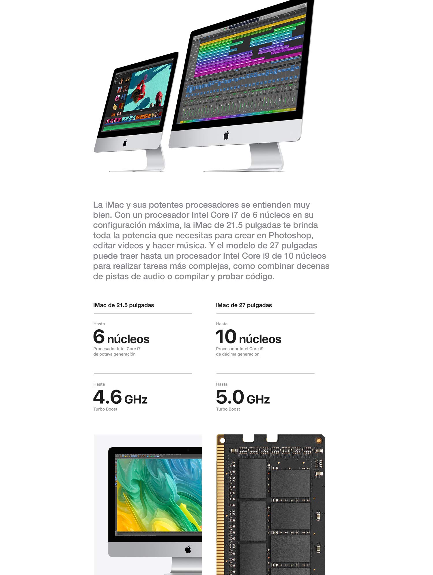 Apple iMac Retina 21.5" 2017 Core i5 8GB RAM DDR4 1TB HDD