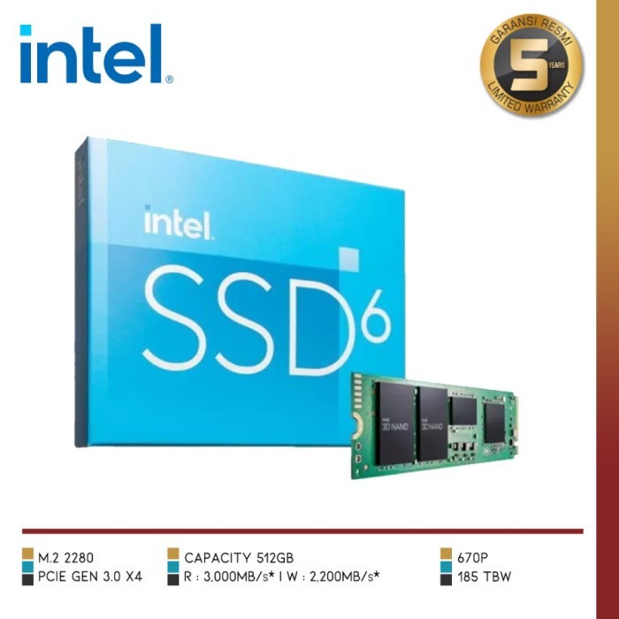 Unidad SSD M.2 Intel NVMe 670p de 1TB en República Dominicana