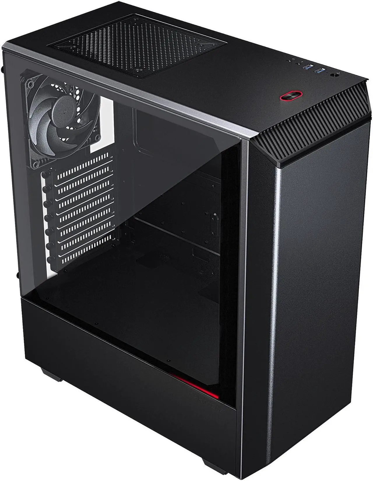 Torre Media ATX Phanteks Eclipse PHEC300PTGBK de Acero con Panel de Vidrio Templado en República Dominicana