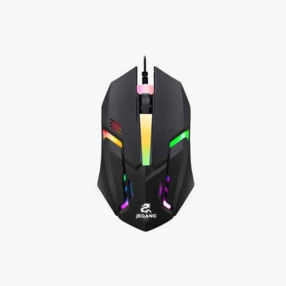 Ratón Gamer USB JEQANG JM318 con Iluminación RGB en República Dominicana