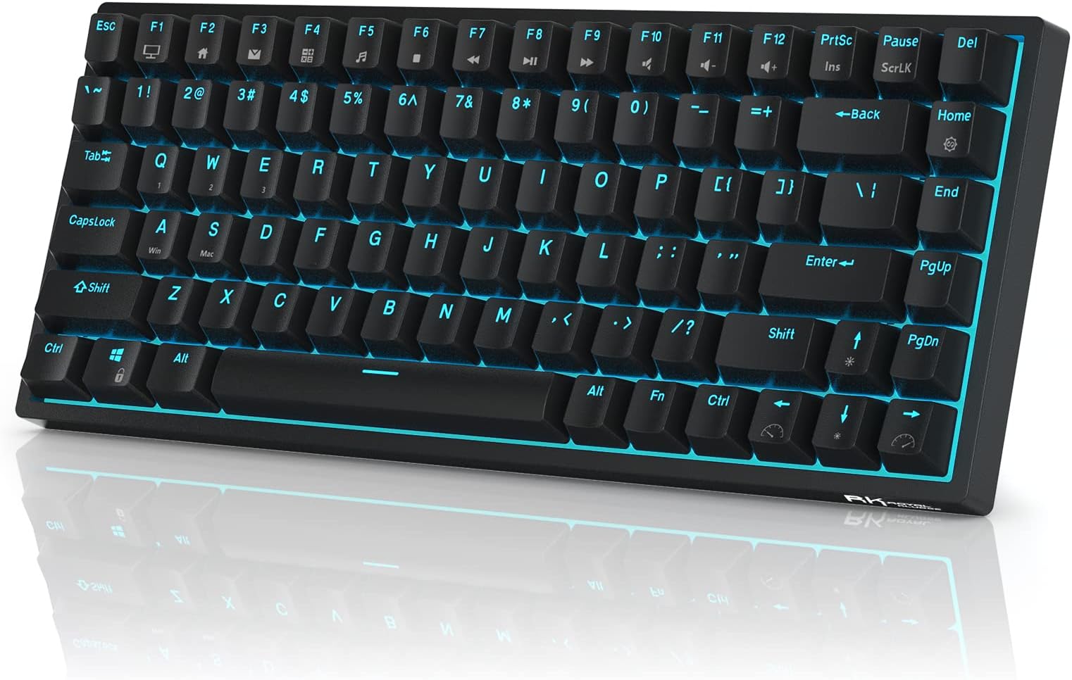 Teclado mecánico retroiluminado compacto azul en República Dominicana