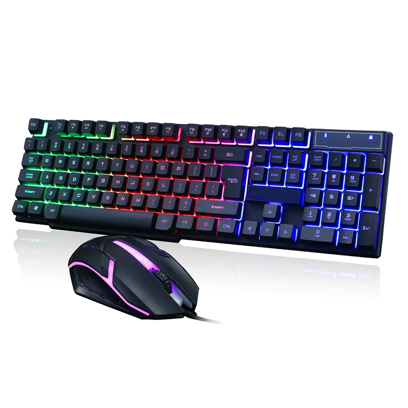 Teclado y Mouse Gamer Iluminados con Efectos LED