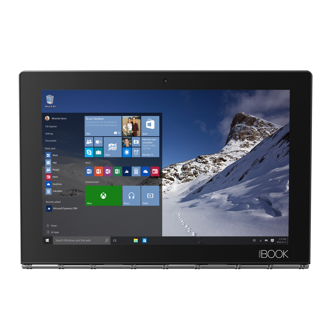 Tablet híbrida Lenovo Yoga Book YB1 10.1" con procesador Atom x5 2.4GHz, 4GB RAM y 64GB SSD en República Dominicana