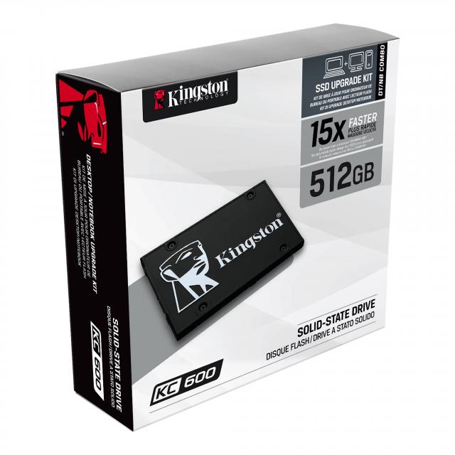 Unidad SSD Kingston KC600 de 512GB para almacenamiento rápido en República Dominicana