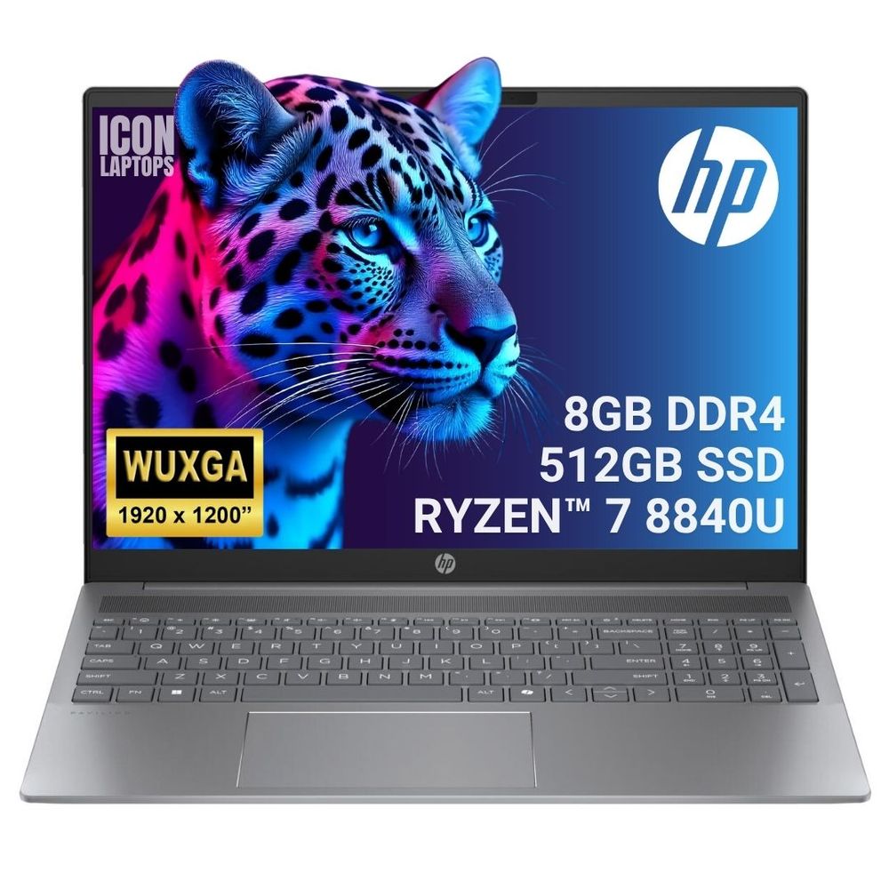 Portátil HP Pavilion 16ag0070 con Ryzen 7, 8GB RAM, 512GB SSD y pantalla de 16"