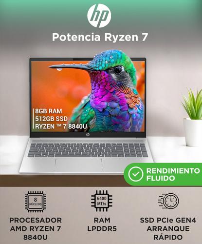 Portátil HP Pavilion 16ag0070 con Ryzen 7, 8GB RAM, 512GB SSD y pantalla de 16" en República Dominicana