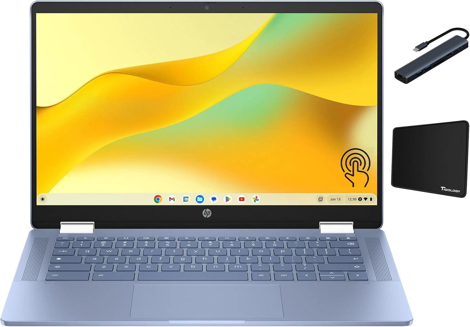 HP Chromebook x360 14" Convertible 2 en 1 con pantalla táctil FHD IPS en República Dominicana