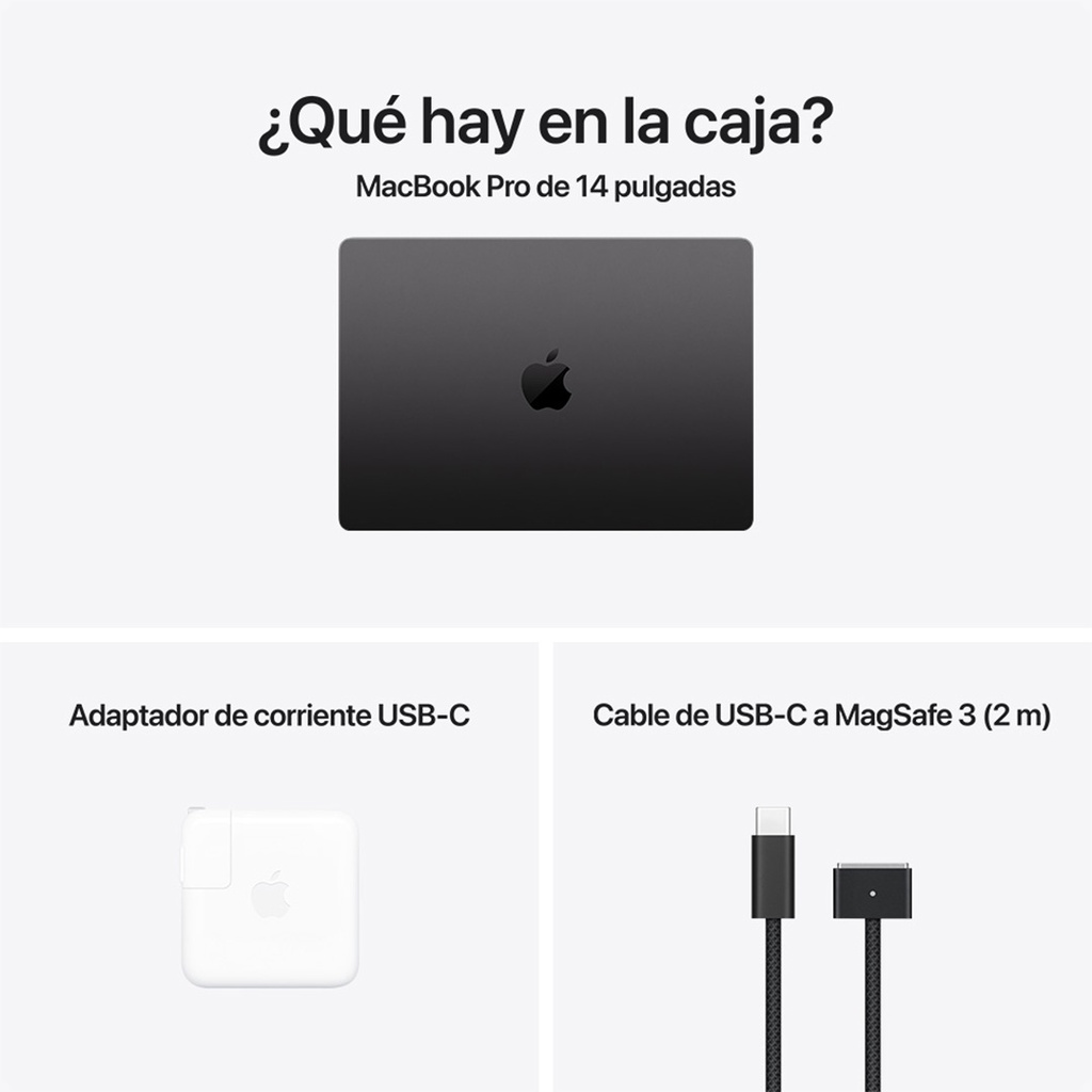 MacBook Pro 14" M4 Pro 24GB RAM 512GB Negro Sellada