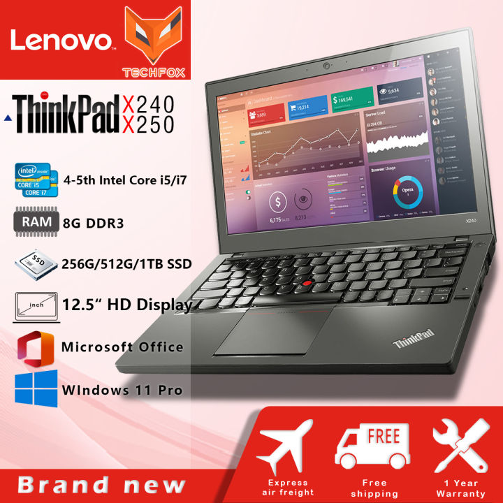 Laptop Lenovo ThinkPad X240 i5, 8GB RAM, 250GB SSD, Pantalla 12.5" en República Dominicana