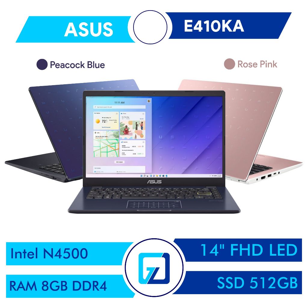 Portátil Asus E410KA con Procesador Intel N4500 de 11ª Generación y 4GB RAM en República Dominicana