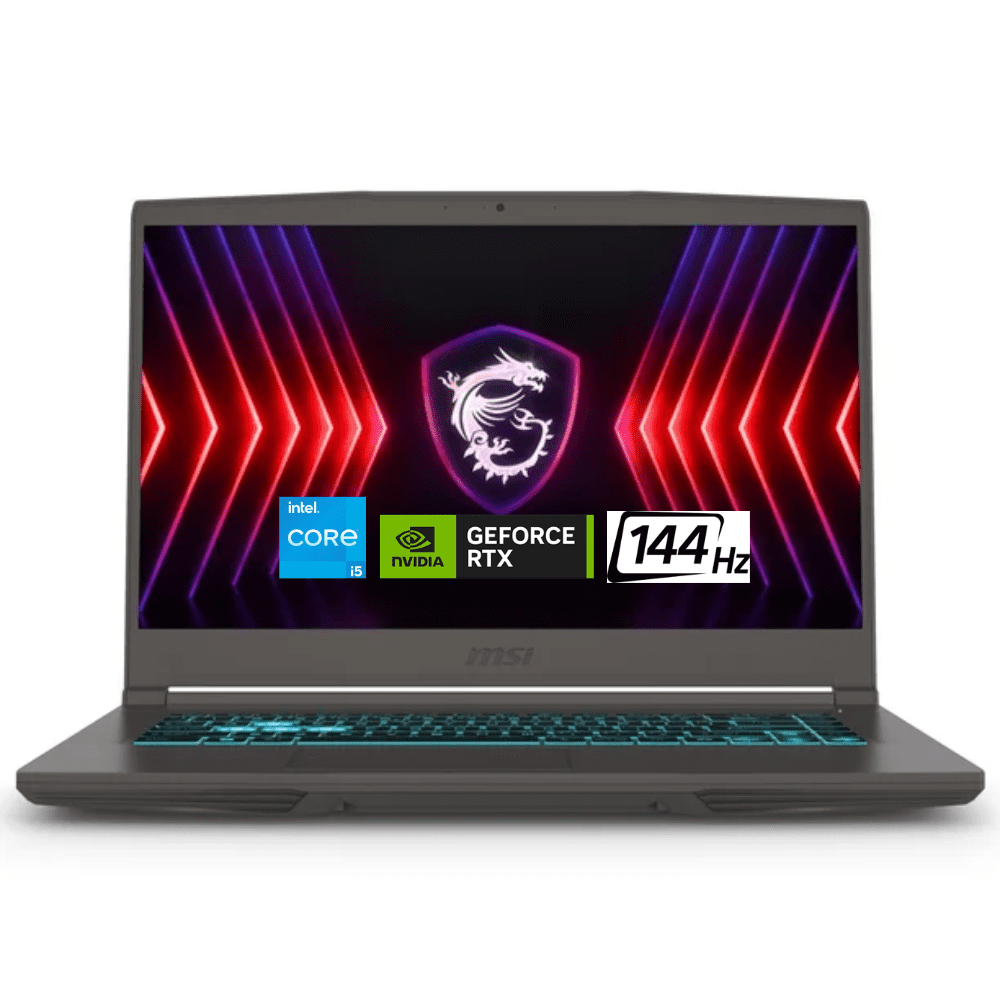 Portátil MSI Gamer GF63 15.6" Intel Core i5 11ª Gen, 16GB RAM DDR4, NVIDIA RTX 3050 4GB, SSD 512GB, Pantalla 1080p 144Hz