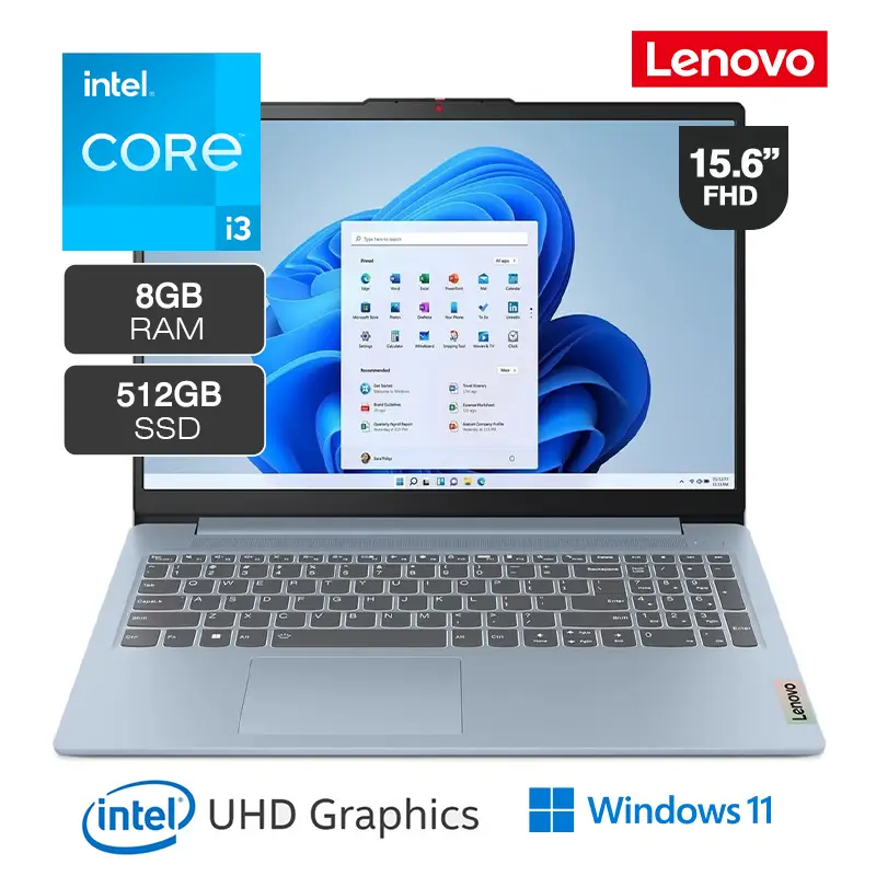 Portátil Lenovo IdeaPad Slim 3 15IAN8 de 15.6"