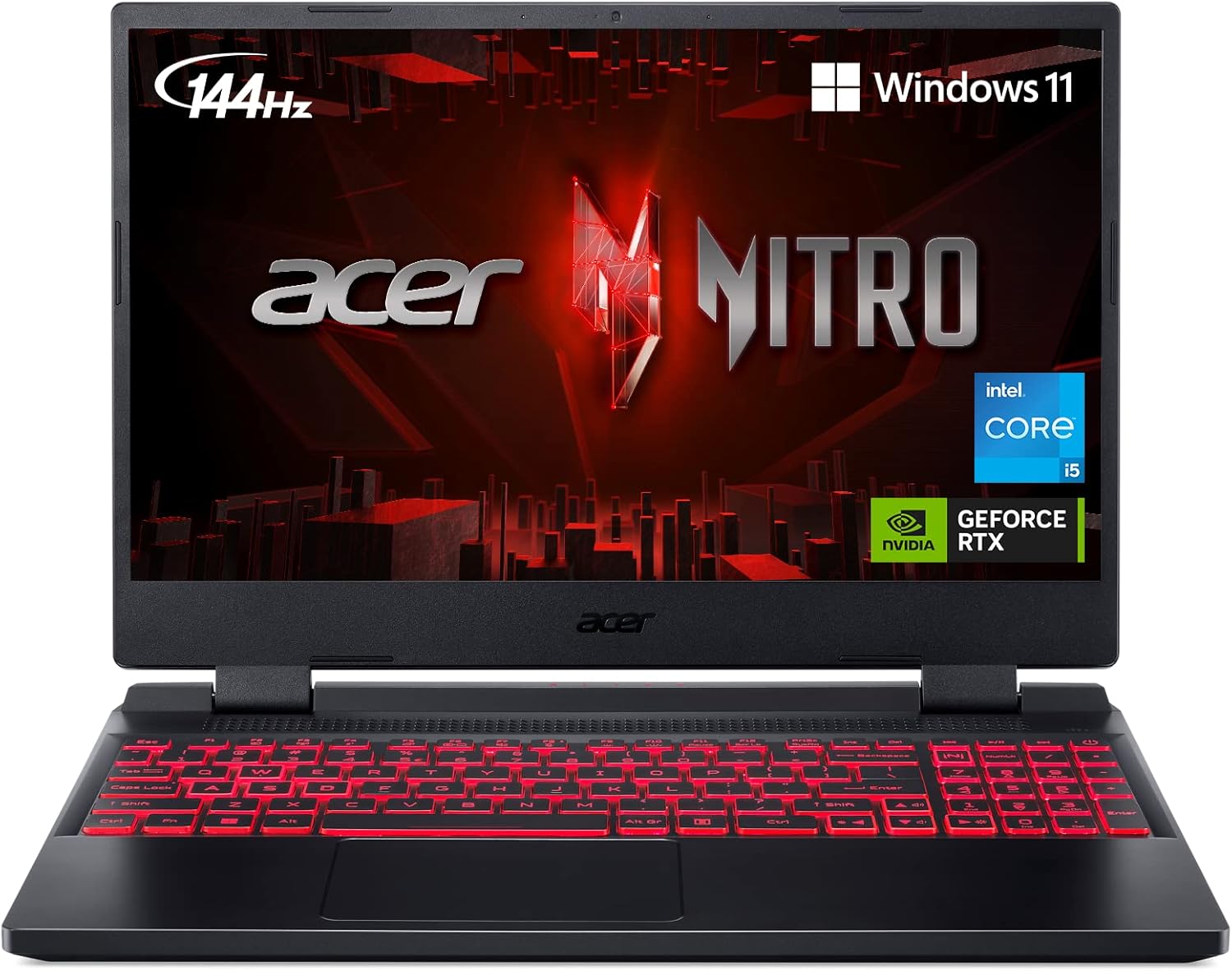 Portátil Acer Nitro 5 15.6" i5-11400H 512GB SSD RTX 3050 Ti Sellado Nuevo