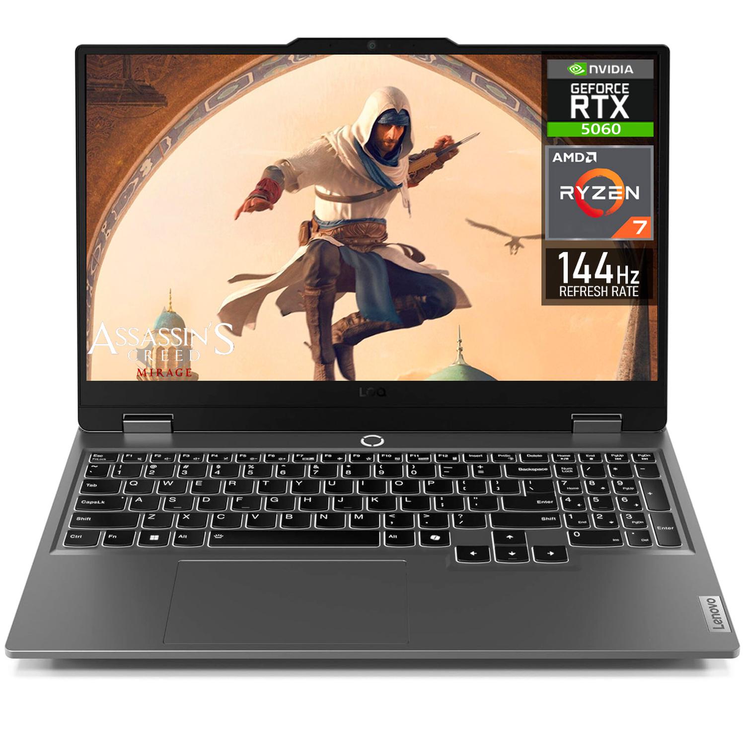 Laptop Gamer Lenovo LOQ 15AHP10 con RTX 5060 y Procesador Ryzen 7