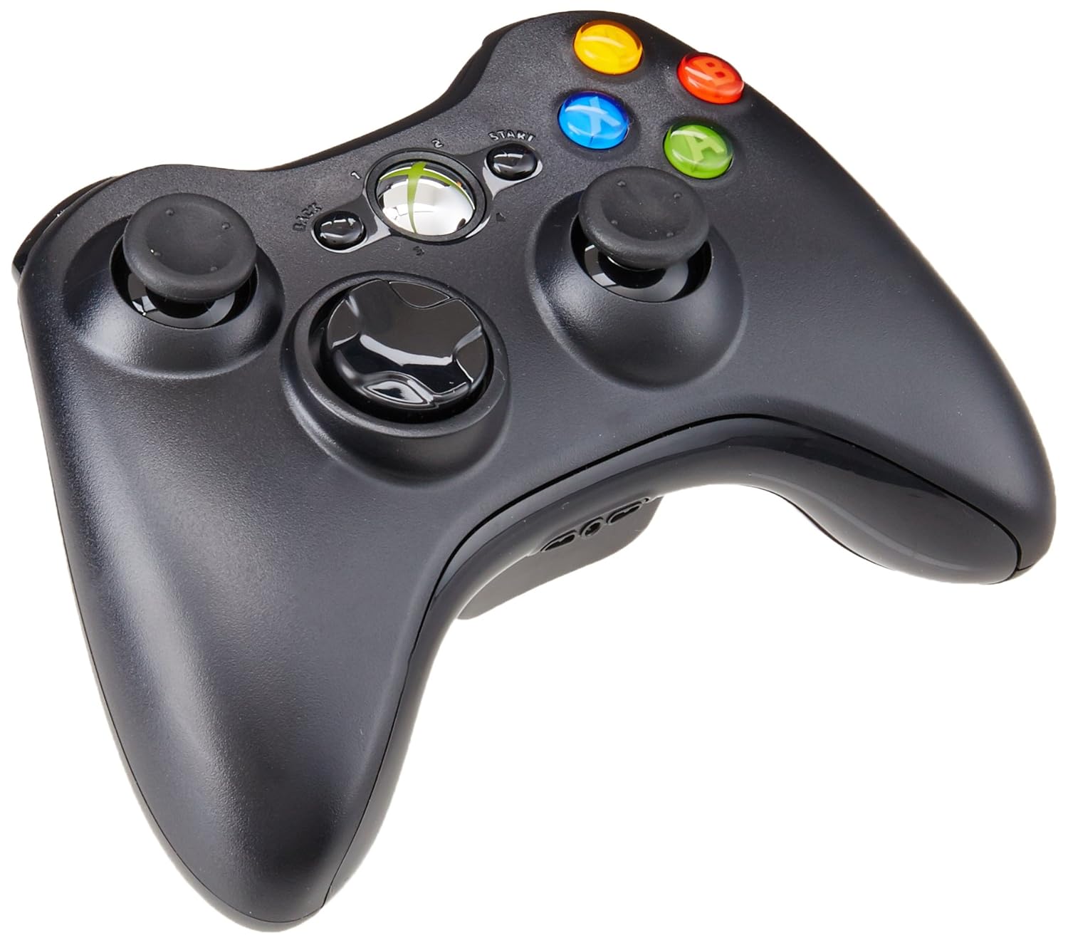 Control Xbox 360 Negro Original Microsoft en República Dominicana