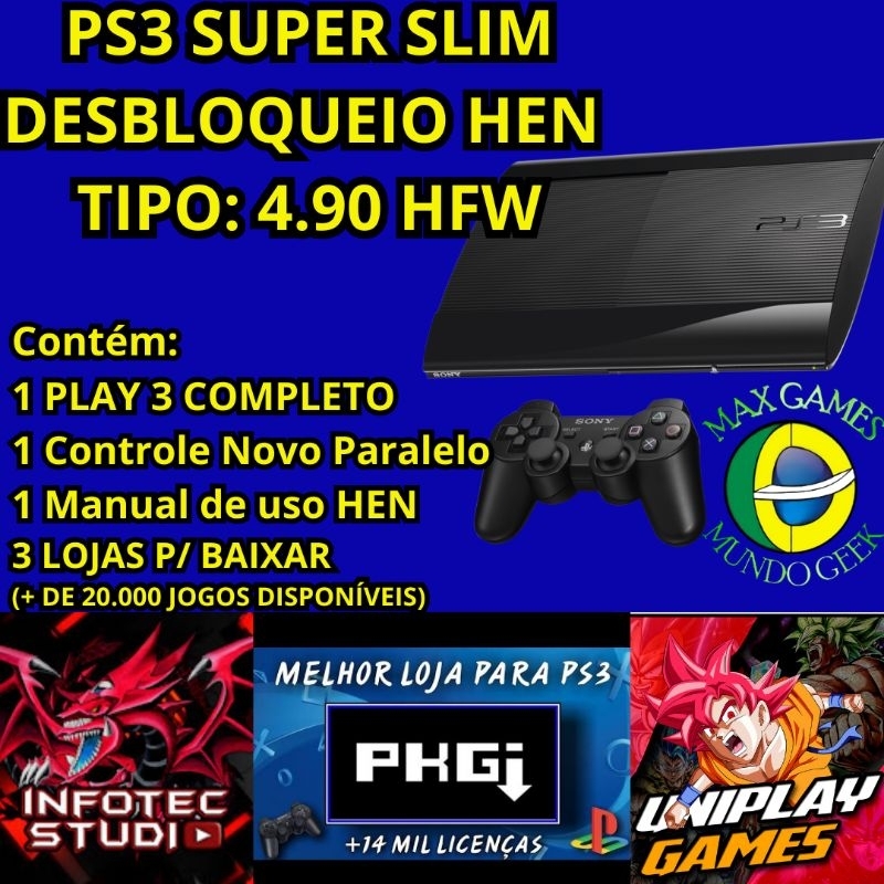Sony PS3 Super Slim 250GB Modelo HEN en República Dominicana