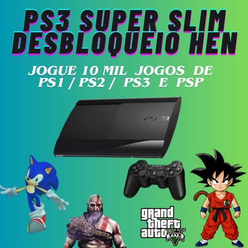 Sony PS3 Super Slim 250GB Modelo HEN en República Dominicana