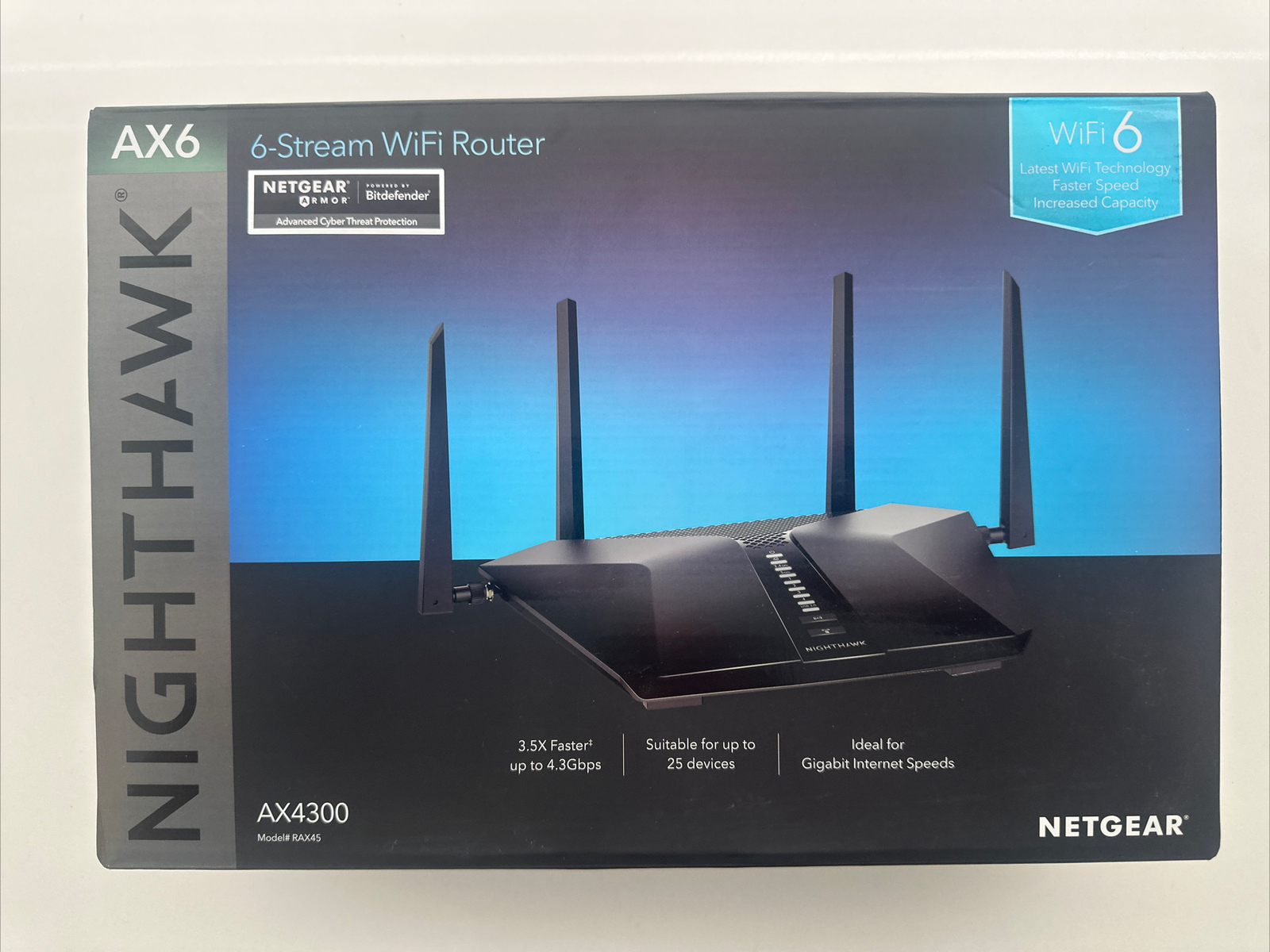 Netgear Nighthawk AX6 AX4300 Router WiFi 6 en República Dominicana