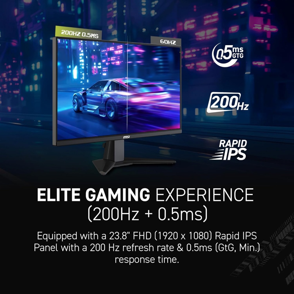 Monitor Gamer MSI 200Hz HDMI DisplayPort en República Dominicana