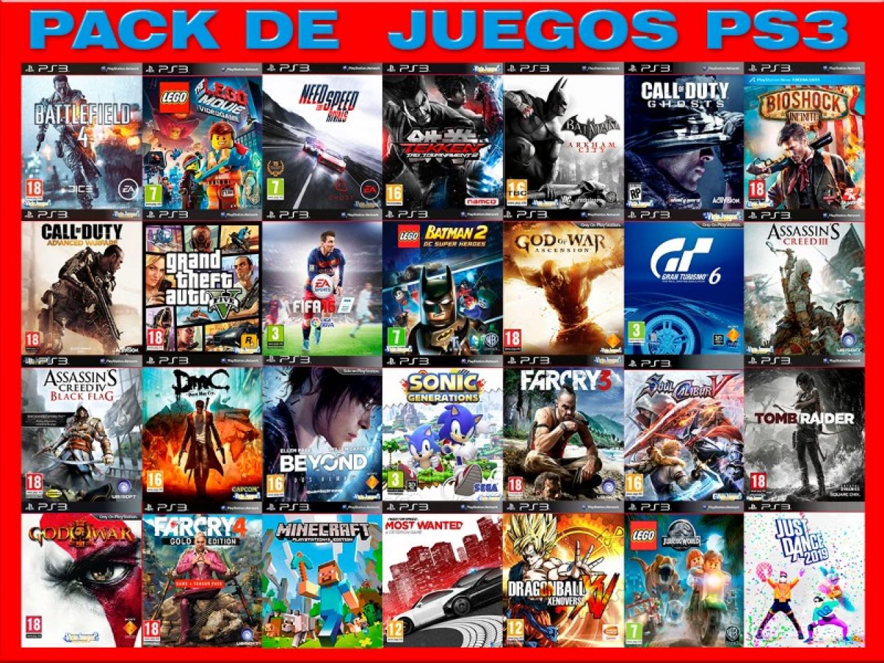 Sony PS3 Colección de Juegos Variados en República Dominicana