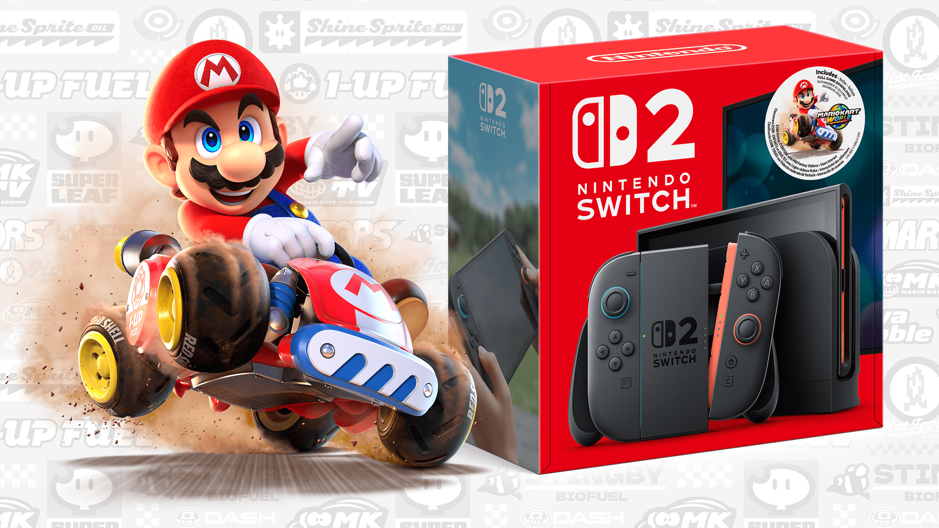 Nintendo Switch Modelo 2 Mario Kart Bundle en República Dominicana