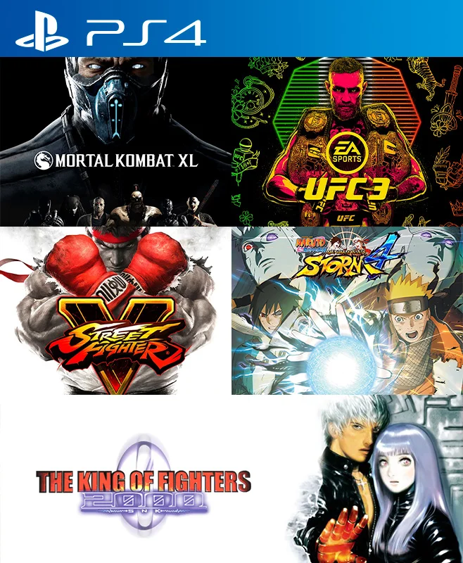 Mortal Kombat XL y Naruto Storm Juegos de Pelea