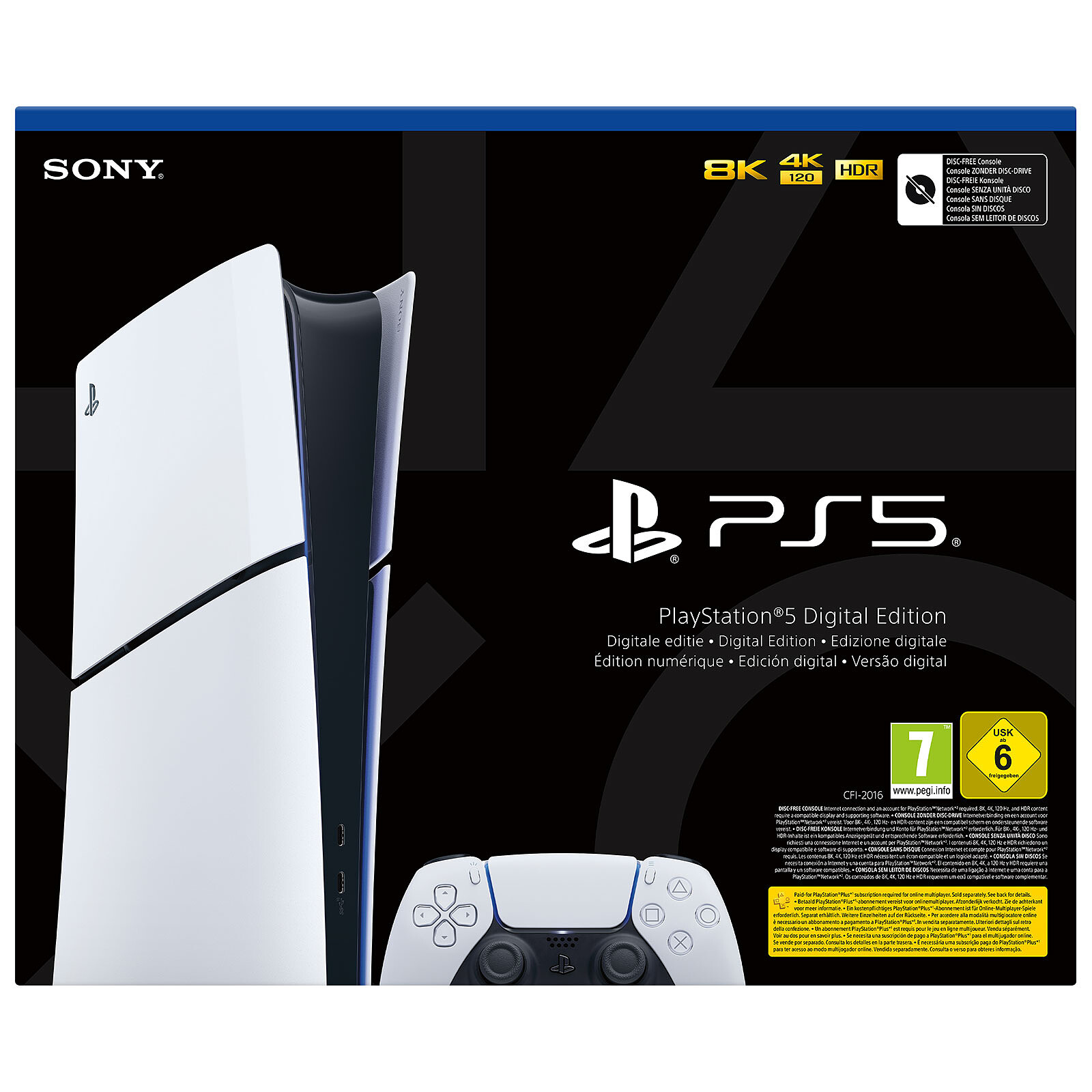 Sony PS5 Digital Edition Consola Slim en República Dominicana