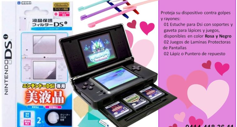 Nintendo DSi magenta consola con 50 juegos en República Dominicana