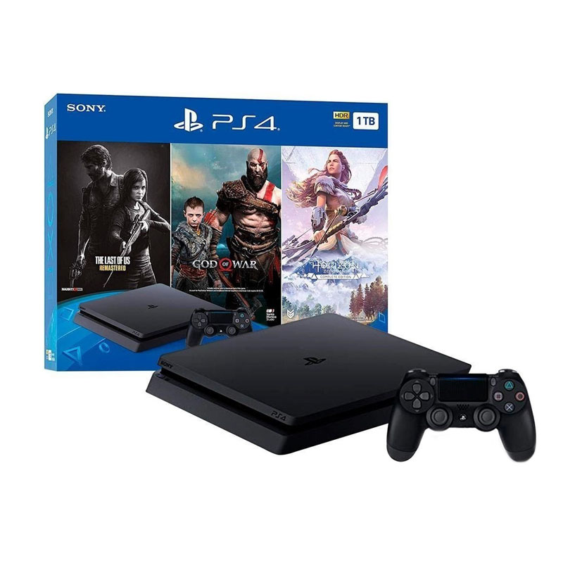 Sony PlayStation 4 consola con controlador rojo