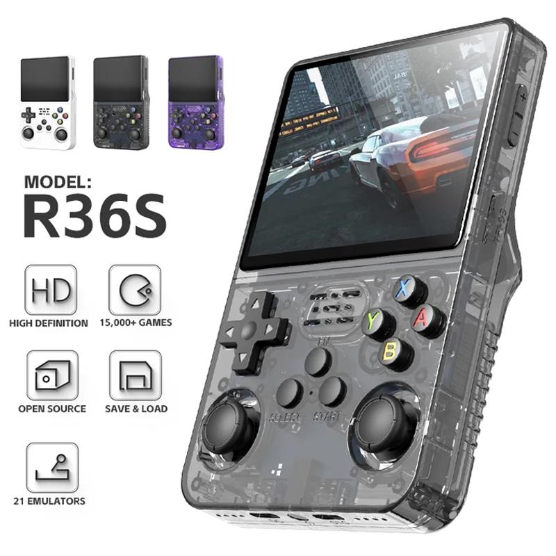 R36S Consola Retro Portátil con Pantalla IPS