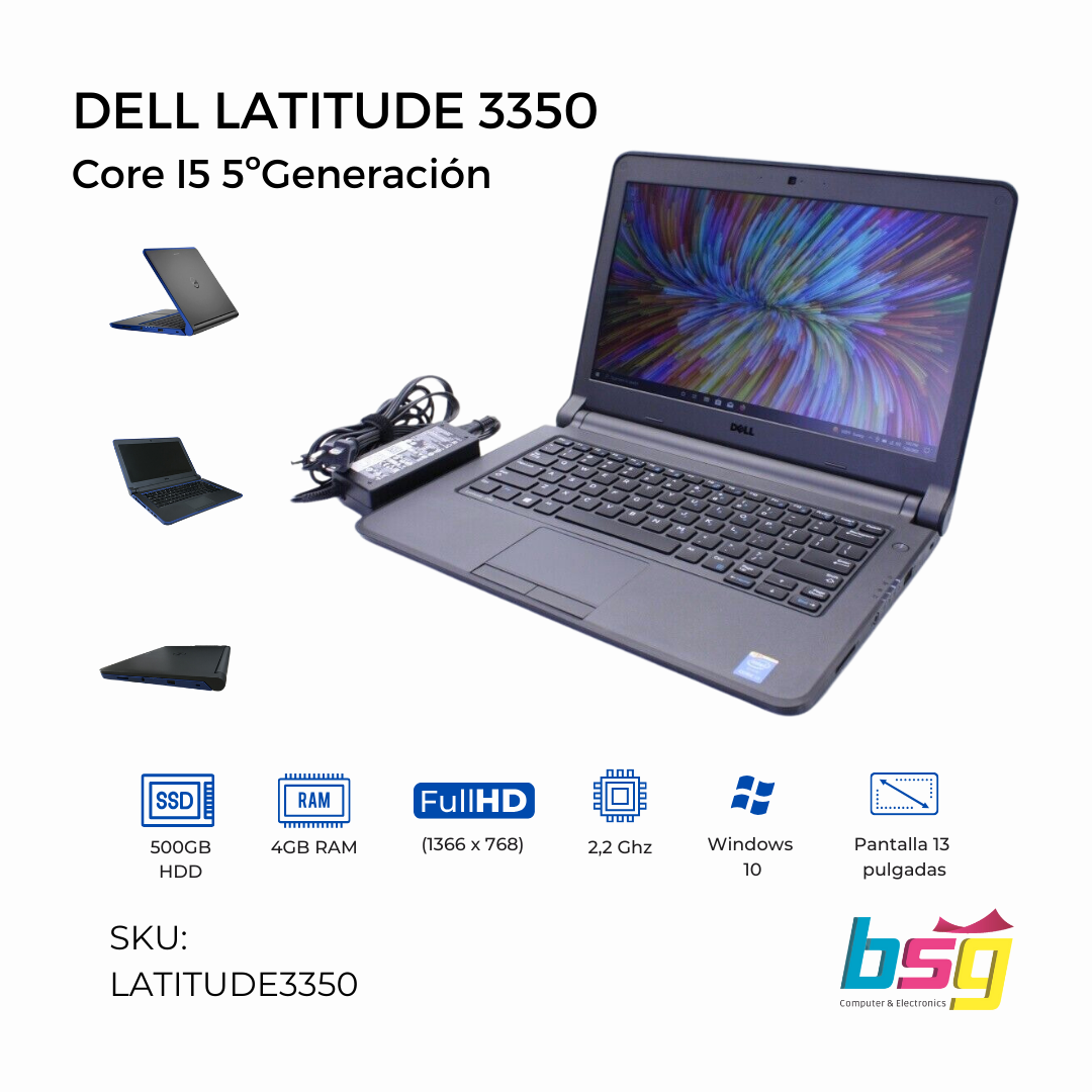Dell Latitude 3350 Laptop Intel i5 14"