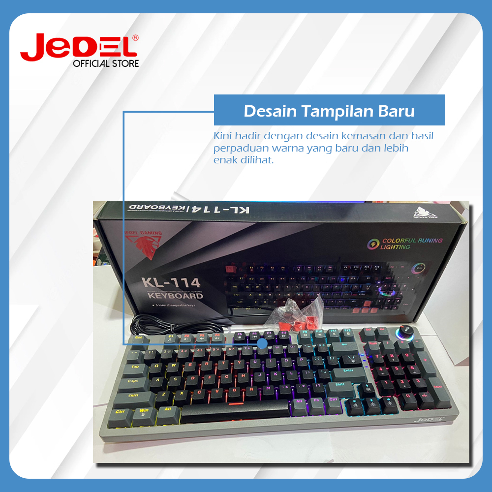 Teclado mecánico RGB Jedel KL114 en República Dominicana