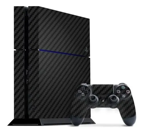 Sony PS4 Fat Skin Fibra de Carbono Blanco en República Dominicana