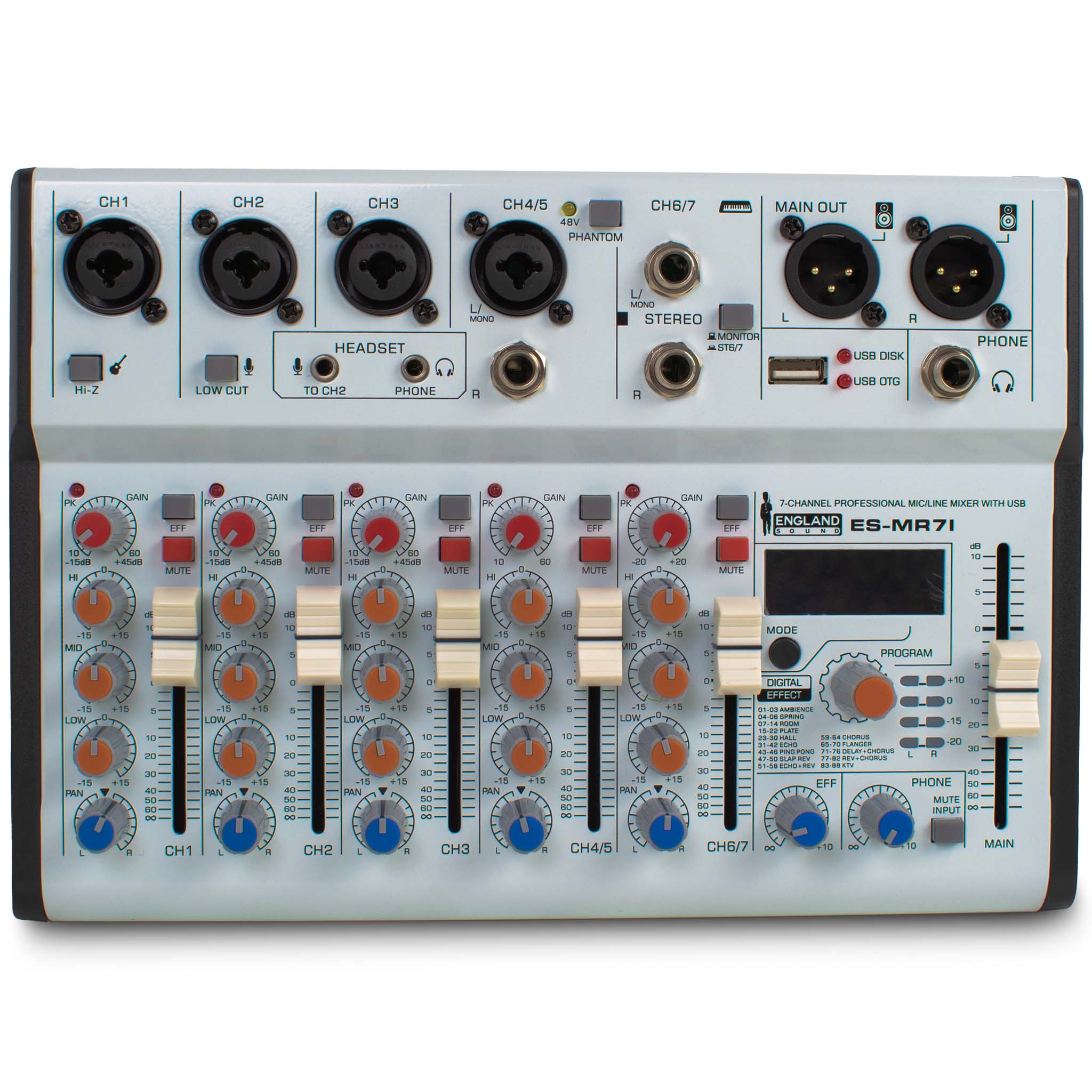 Consola de Audio 4 Canales Marca X Modelo Y en República Dominicana