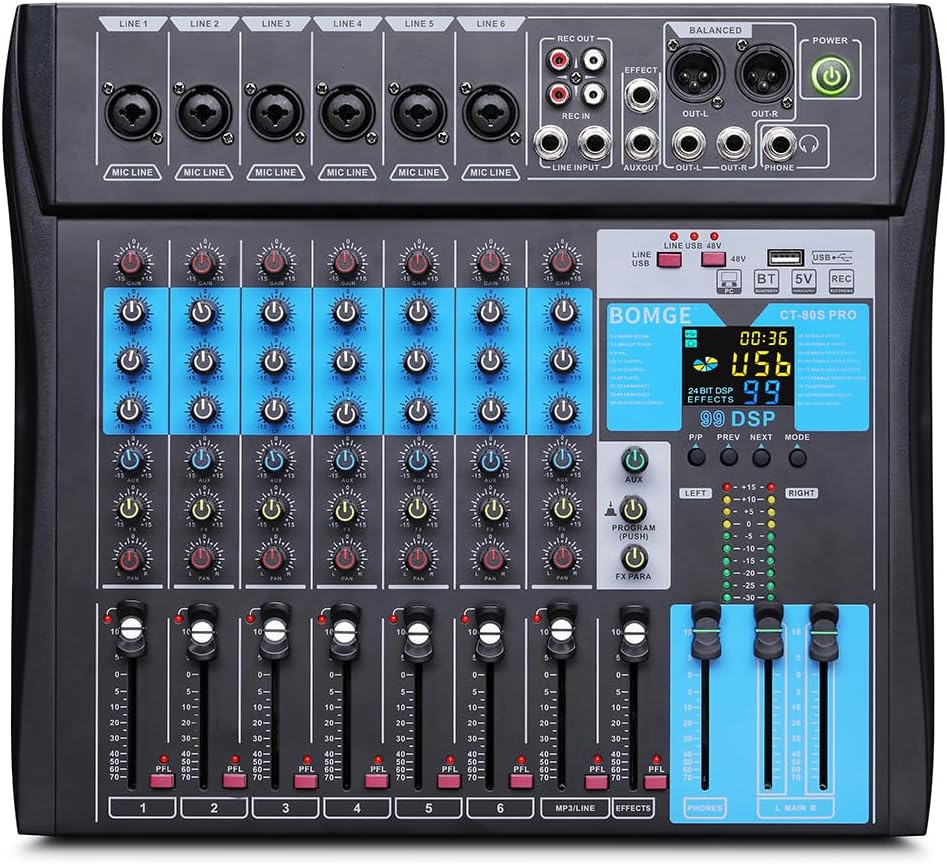 Consola de Audio 4 Canales Marca X Modelo Y en República Dominicana
