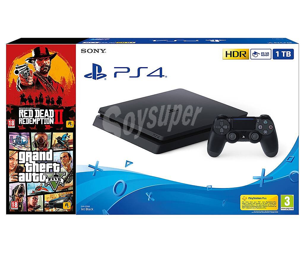 Sony PS4 Slim 1TB Consola Videojuegos en República Dominicana