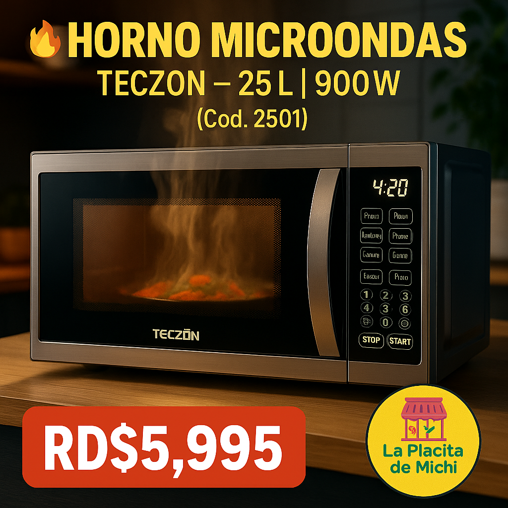 Microondas Teczon Modelo Básico