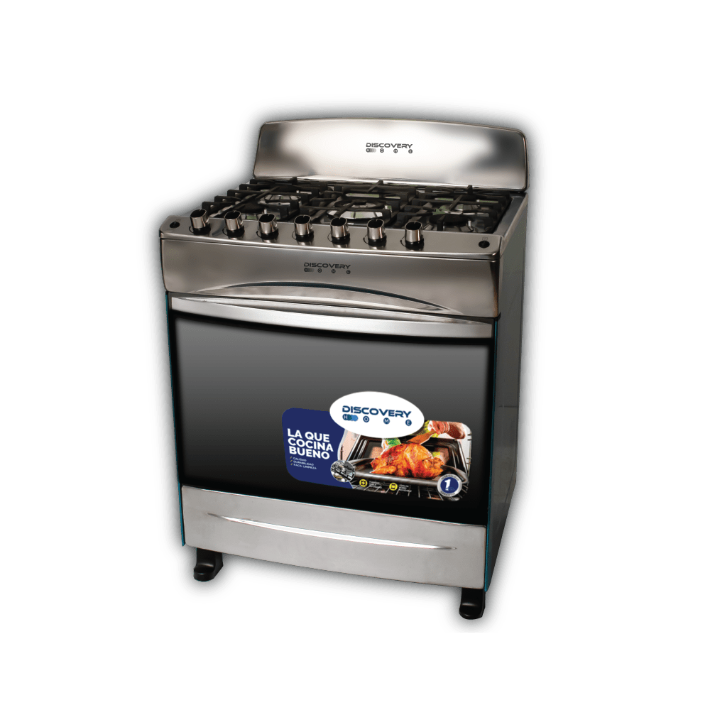 Estufa Discovery 30" con plato acero inoxidable en República Dominicana