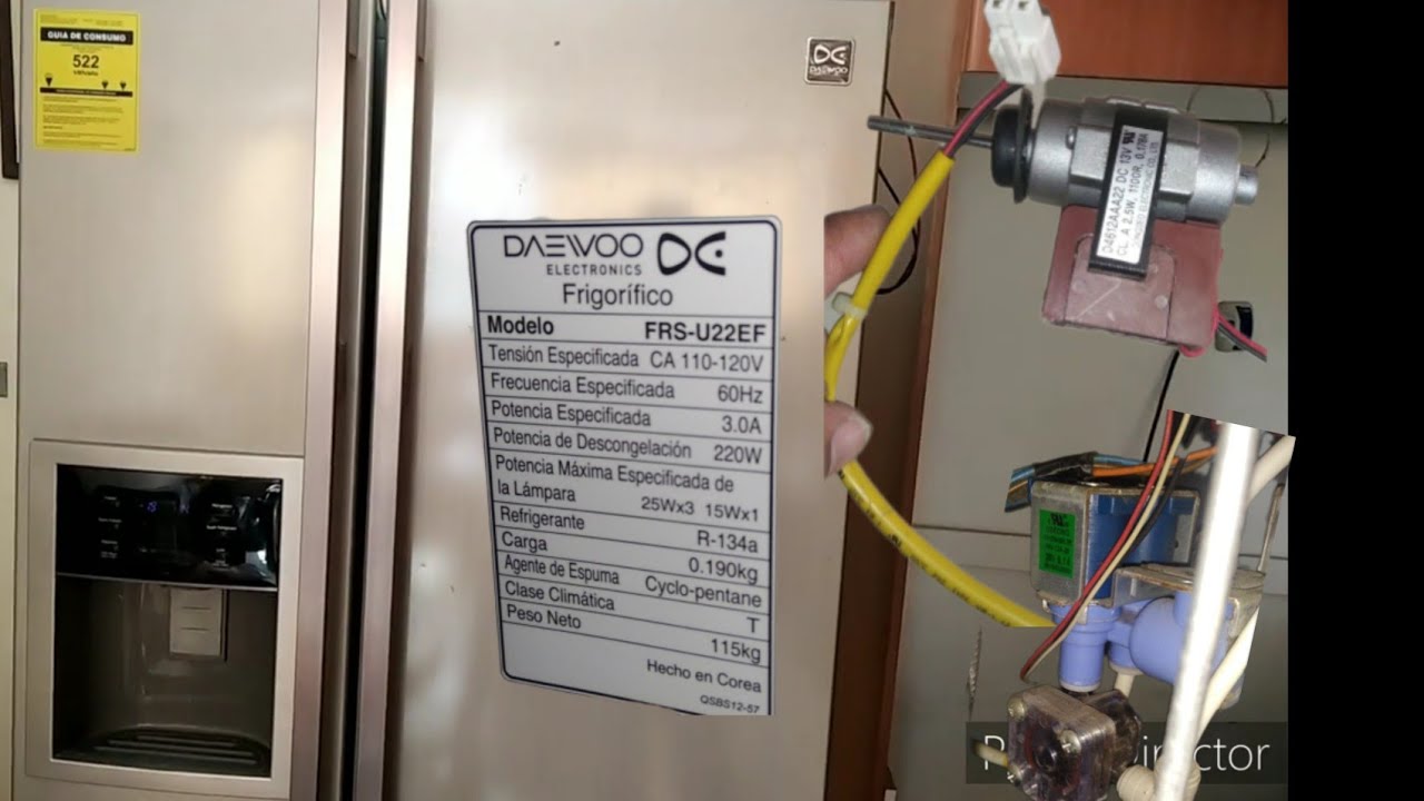 Nevera Daewoo modelo con motor averiado en República Dominicana
