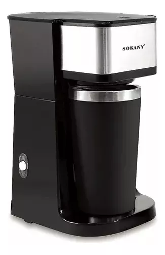 Cafetera Sokany modelo con vaso térmico en República Dominicana