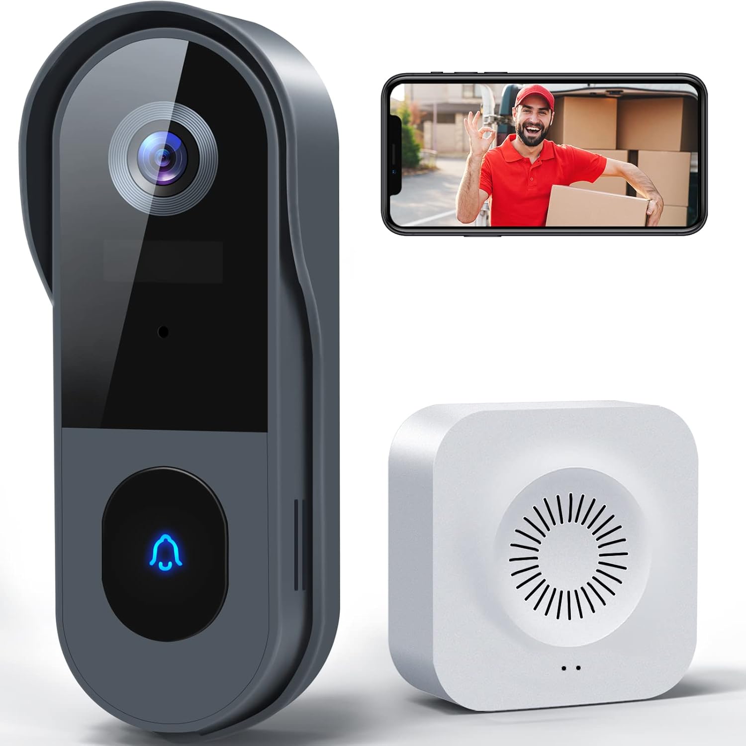 Timbre inalámbrico con cámara WiFi