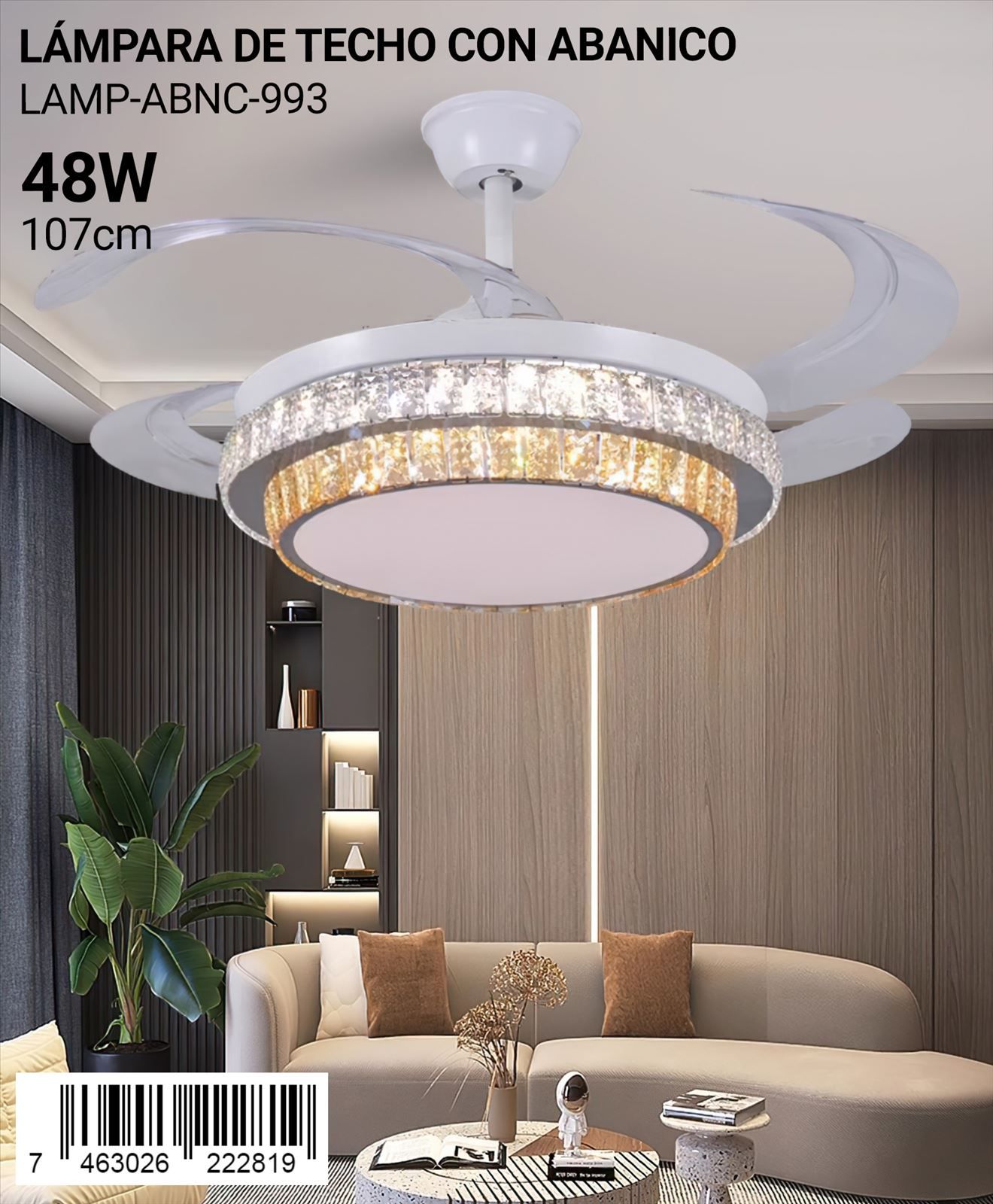 Ventilador de techo con luz Orbegozo