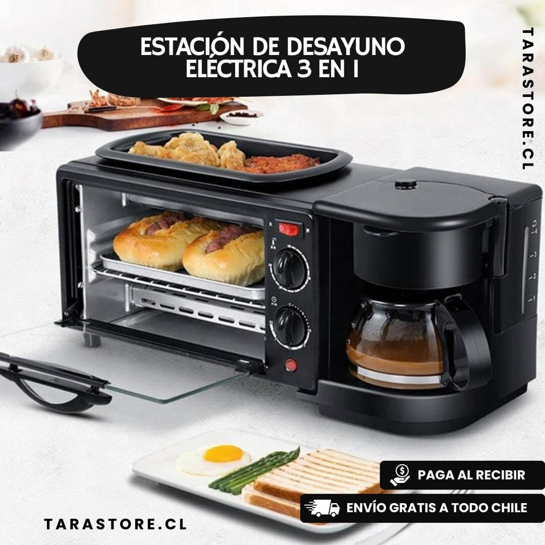 Eléctrica Estación de Desayuno 3 en 1