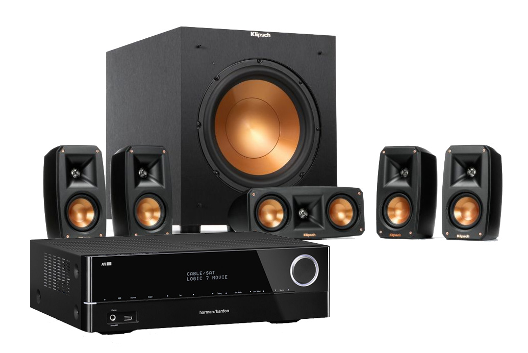 Harman Kardon AVR 354 receptor y bocina Klipsch