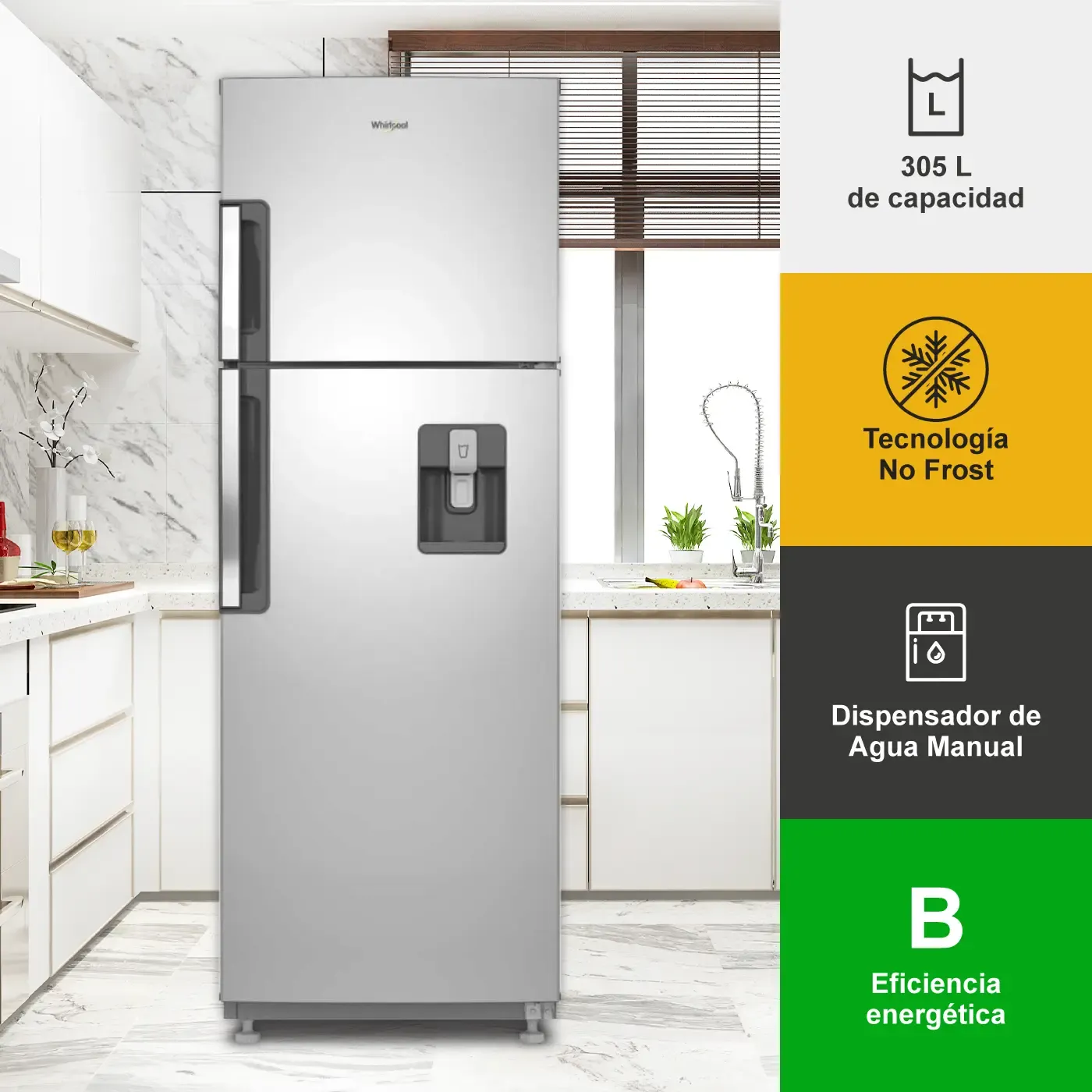 Whirlpool WRW32 Refrigerador Vertical en República Dominicana