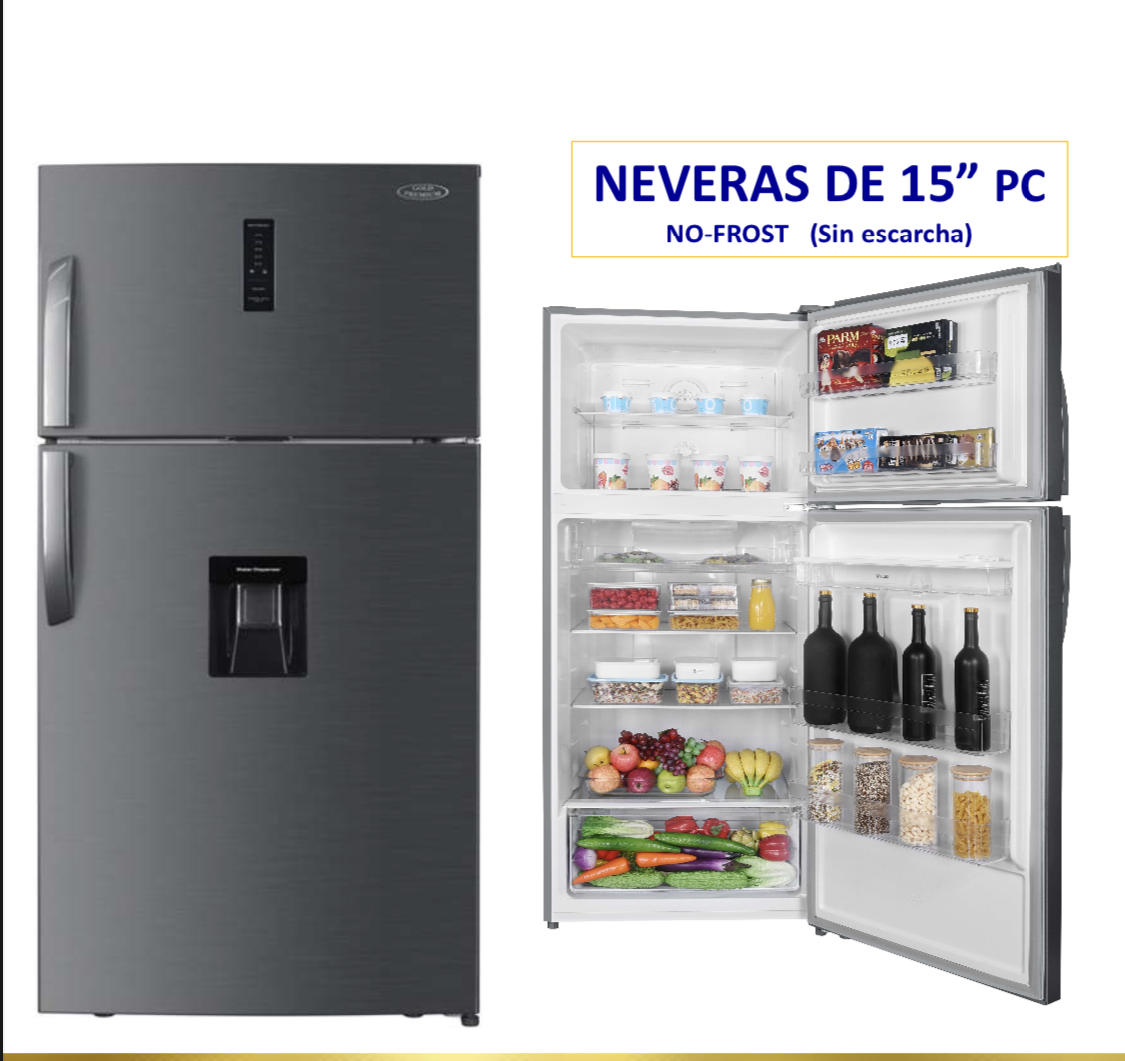 Gold Premium Nevera con Dispensador Integrado en República Dominicana